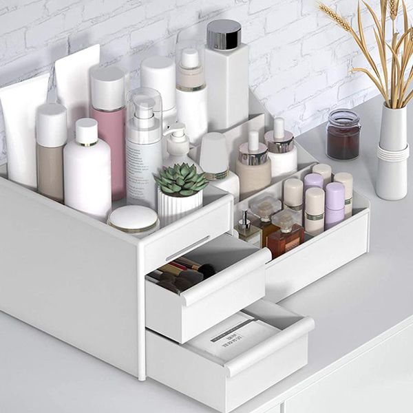 cosmetic storage box makeup organizer jewelry nail polish drawer container large capacity desksundries boxes & bins
cosmetic storage box makeup organizer jewelry nail polish drawer container large capacity desksundries boxes & bins