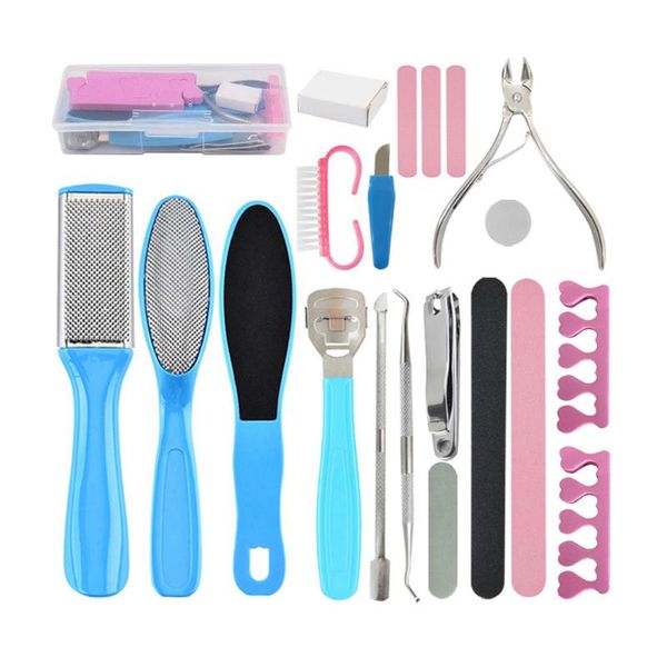 20/21/23pcs foot pedicure care tools set dead skin peeler calluses remover kit stainless steel rasp toenail nail art kits
20/21/23pcs foot pedicure care tools set dead skin peeler calluses remover kit stainless steel rasp toenail nail art kits