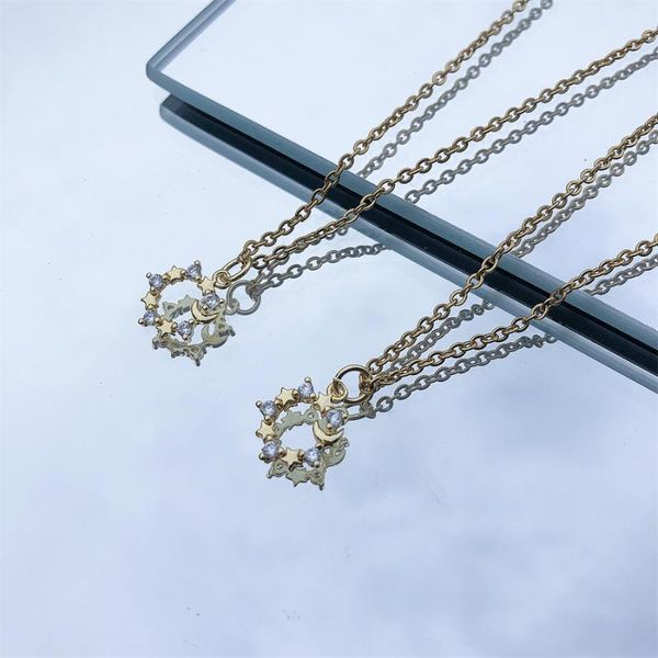 chains fashion simple double layer star moon sun charm necklace delicate clavicle chain zircon for women jewelry, Silver
chains fashion simple double layer star moon sun charm necklace delicate clavicle chain zircon for women jewelry, Silver
