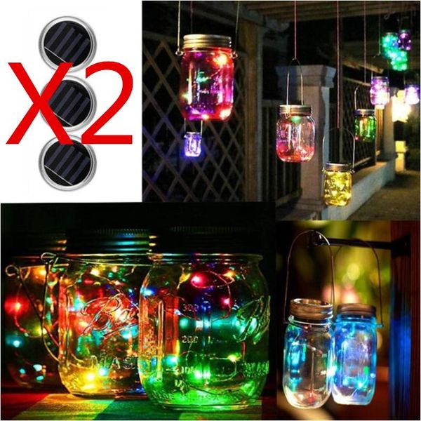 solar lamps 6 pack of led fairy light mason jar lid lights color changing garden decor no bottle 3 colors
solar lamps 6 pack of led fairy light mason jar lid lights color changing garden decor no bottle 3 colors