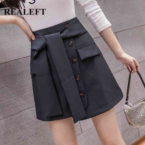 autumn winter preppy solid sashes a-line skirts irregular high waist buttons skater mini female 210428, Black
autumn winter preppy solid sashes a-line skirts irregular high waist buttons skater mini female 210428, Black