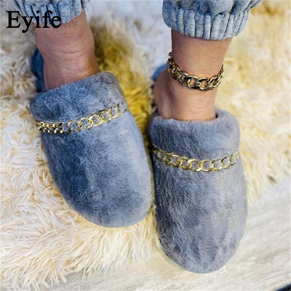 winter plush slippers 2021 metal chain casual women flat home shoes comfortable 36-43 larged-size female warm, Black
winter plush slippers 2021 metal chain casual women flat home shoes comfortable 36-43 larged-size female warm, Black