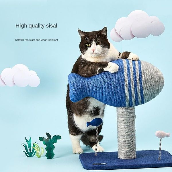 flying fish cat climbing frame nest tree grasps post sisal wear resistant scratch pet products toys
flying fish cat climbing frame nest tree grasps post sisal wear resistant scratch pet products toys