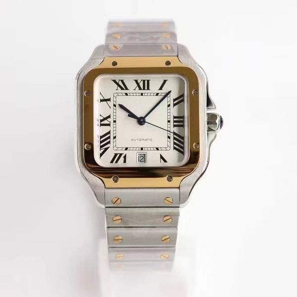 wristwatches automatic mechanical men's watch 40mm sports stainless steel white blue sapphire watches, Slivery;brown
wristwatches automatic mechanical men's watch 40mm sports stainless steel white blue sapphire watches, Slivery;brown