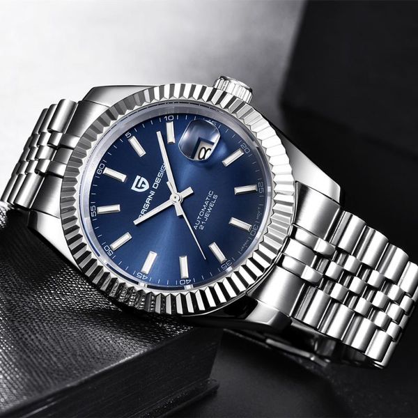 wristwatches pagani design men watch sapphire mechanical automatic watches stainless steel antique business waterproof, Slivery;brown
wristwatches pagani design men watch sapphire mechanical automatic watches stainless steel antique business waterproof, Slivery;brown