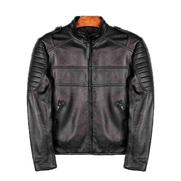 men's leather & faux 2021 black genuine jacket men motorcycle style stand collar plus size 3xl real natural cowhide slim fit biker coat
men's leather & faux 2021 black genuine jacket men motorcycle style stand collar plus size 3xl real natural cowhide slim fit biker coat