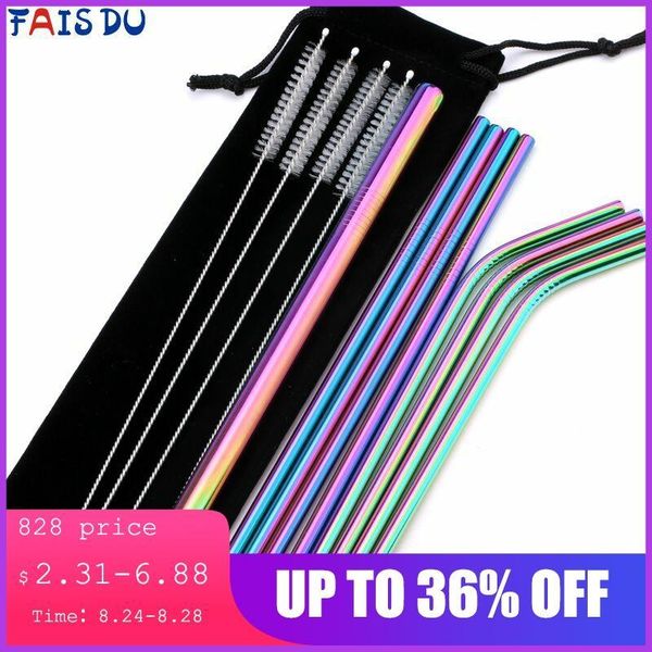drinking straws 14 pcs metal reusable 304 stainless steel straight bent straw with case cleaning brush set party bar accessory
drinking straws 14 pcs metal reusable 304 stainless steel straight bent straw with case cleaning brush set party bar accessory