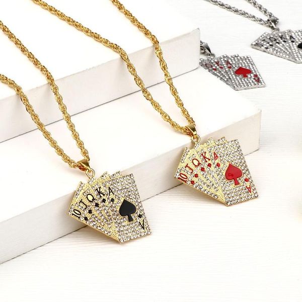 pendant necklaces hip hop jewelry women men statement enamel playing cards pendants fashion gold silver color necklace
pendant necklaces hip hop jewelry women men statement enamel playing cards pendants fashion gold silver color necklace
