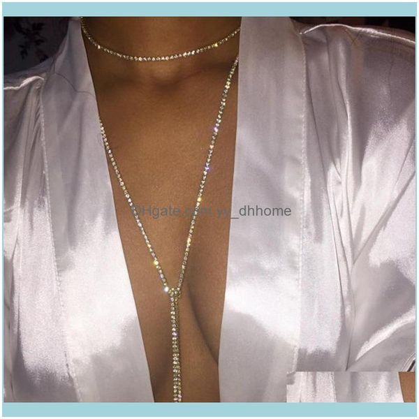 & pendants jewelryfashion shine bling full rhinestones choker necklaces for women chain long 150cm crystal collar statement party jewelry gi, Golden;silver
& pendants jewelryfashion shine bling full rhinestones choker necklaces for women chain long 150cm crystal collar statement party jewelry gi, Golden;silver
