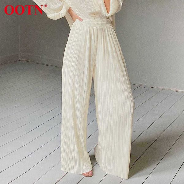 ootn khaki pleated wide leg pants women trousers elegant casual palazzo pants elastic high waist ruched oversized pants ladies 210706, Black;white
ootn khaki pleated wide leg pants women trousers elegant casual palazzo pants elastic high waist ruched oversized pants ladies 210706, Black;white
