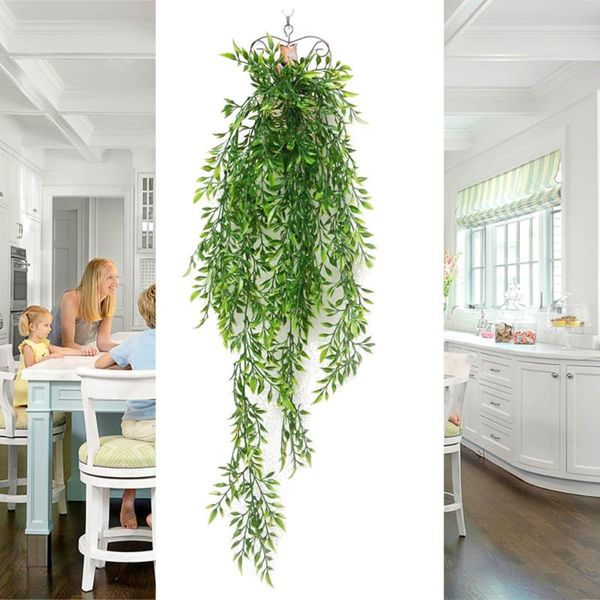 artificial plant vines wall hanging rattan leaves branches outdoor garden home decoration plastic fake silk leaf green ivy decorative flower
artificial plant vines wall hanging rattan leaves branches outdoor garden home decoration plastic fake silk leaf green ivy decorative flower