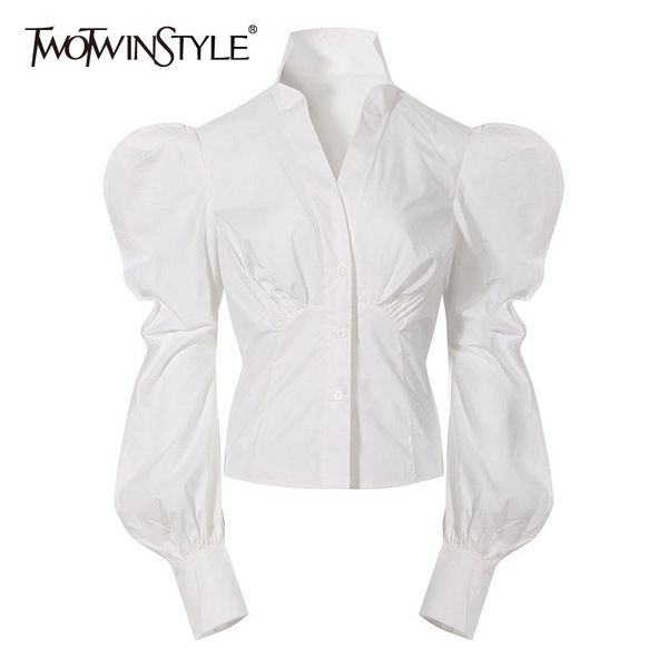 white slim temperament shirt for women v neck long sleeve casual joker blouse female fashion new clothing spring 210428
white slim temperament shirt for women v neck long sleeve casual joker blouse female fashion new clothing spring 210428