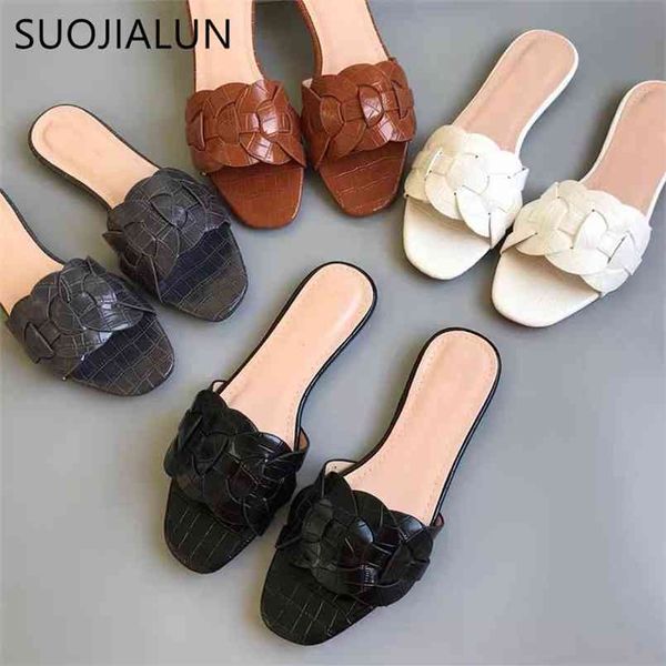 suojialun women brand slippers summer open toe flat casual sandal slides outdoor female beach flip flops big size 42 210619, Black
suojialun women brand slippers summer open toe flat casual sandal slides outdoor female beach flip flops big size 42 210619, Black