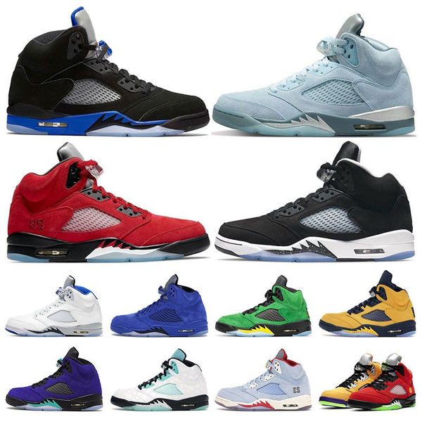 men sneakers basketball shoes 5 bluebird racer blue raging bull alternate grape oregon oreo michigan suede hyper royal women sports trainers, White;red
men sneakers basketball shoes 5 bluebird racer blue raging bull alternate grape oregon oreo michigan suede hyper royal women sports trainers, White;red