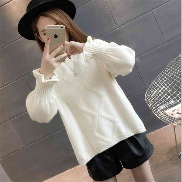 winter pullovers women's sweaters wool o-neck knitted jumper feature product blends yarn cashmer 210427, White;black
winter pullovers women's sweaters wool o-neck knitted jumper feature product blends yarn cashmer 210427, White;black