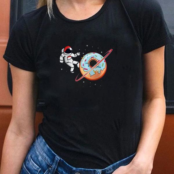 summer fashion cartoon cute astronaut doughnut galaxy print tee loose casual cotton short sleeve o-neck t-shirt streetwear women's, White
summer fashion cartoon cute astronaut doughnut galaxy print tee loose casual cotton short sleeve o-neck t-shirt streetwear women's, White