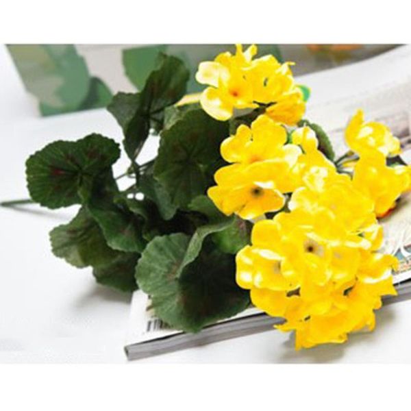 decorative flowers & wreaths artificial geranium yellow red pink plant flower for wedding festivals party home autumn decoration
decorative flowers & wreaths artificial geranium yellow red pink plant flower for wedding festivals party home autumn decoration