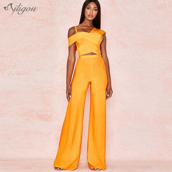 all fashion orange two-piece spaghetti strap back zip design celebrity party bandage pants set 210527, White
all fashion orange two-piece spaghetti strap back zip design celebrity party bandage pants set 210527, White