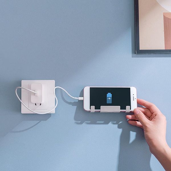 hooks & rails universal mobile phone charging stand punch-bedroom bedside holder wall mounted kitchen storage rack home organizer
hooks & rails universal mobile phone charging stand punch-bedroom bedside holder wall mounted kitchen storage rack home organizer