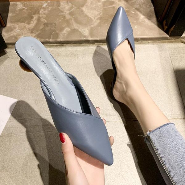 women's elegant mules woman casual slippers 2021 ladies low heels fashion female pointed toe shoes women candy colors footwear, Black
women's elegant mules woman casual slippers 2021 ladies low heels fashion female pointed toe shoes women candy colors footwear, Black