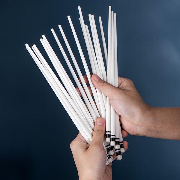 1pair chinese design ceramic chopsticks environmental protection bone porcelain length 24cm tableware
1pair chinese design ceramic chopsticks environmental protection bone porcelain length 24cm tableware