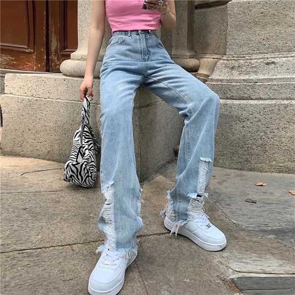 women's jeans high waisted women ripped korean fashion streetwear wide leg casual straight summer blue baggy ladies denim
women's jeans high waisted women ripped korean fashion streetwear wide leg casual straight summer blue baggy ladies denim