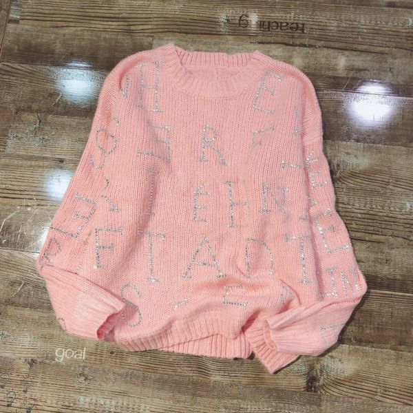 women's sweaters spring o-neck long sleeve loose solid color pink white rhinestone letters pattern shinny bling sweater jumpers, White;black
women's sweaters spring o-neck long sleeve loose solid color pink white rhinestone letters pattern shinny bling sweater jumpers, White;black