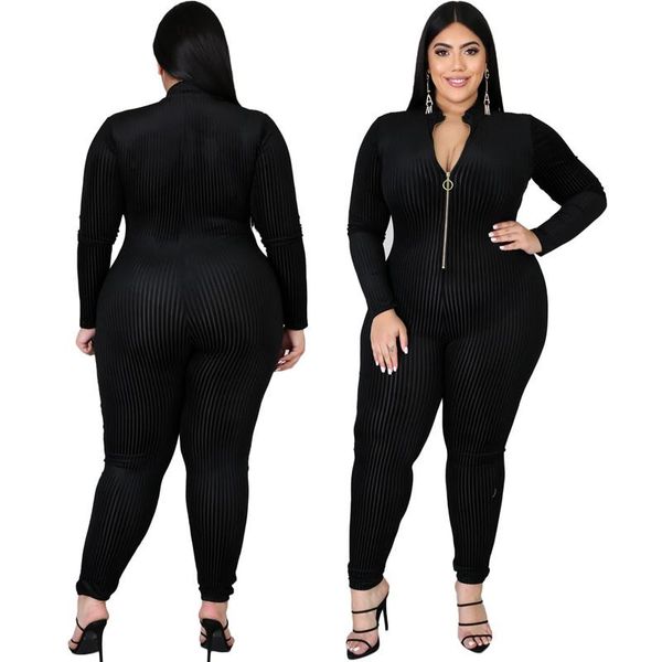 women's jumpsuits & rompers fashion black jumpsuit women zipper long sleeve bandage romper female body femme overalls, Black;white
women's jumpsuits & rompers fashion black jumpsuit women zipper long sleeve bandage romper female body femme overalls, Black;white