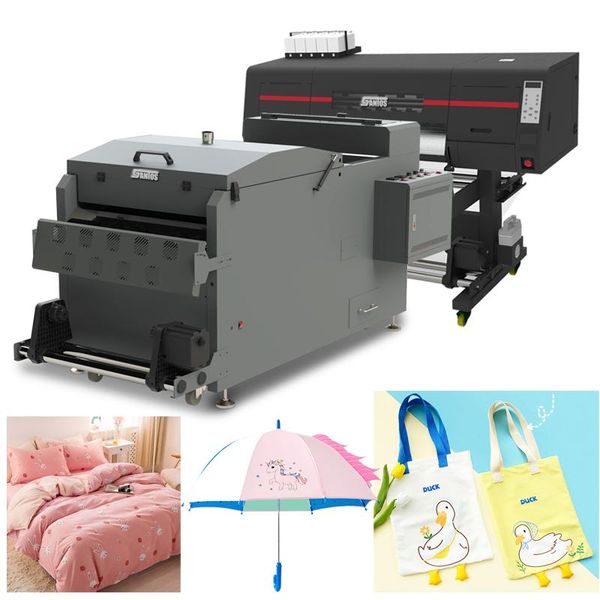 printers dtf printer 60cm inkjet with shaking powder machine heat transfer pet film