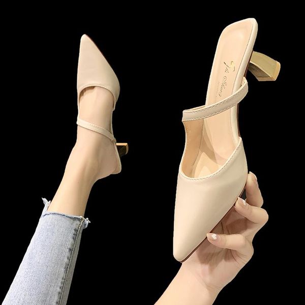 slippers ladies muller shoes pointed casual sandals outdoor stiletto black apricot beige summer
slippers ladies muller shoes pointed casual sandals outdoor stiletto black apricot beige summer