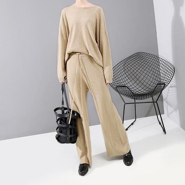 two piece dress mevgo woman khaki loose t-shirt+trouser set autumn winter casual plus size home wear suit feminino vestido hd1370, White
two piece dress mevgo woman khaki loose t-shirt+trouser set autumn winter casual plus size home wear suit feminino vestido hd1370, White