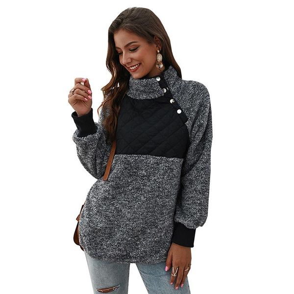 women's hoodies & sweatshirts winter fleece sweatshirt fashion casual patchwork fluffy plus thick hoodie warm zipper pullovers women, Black
women's hoodies & sweatshirts winter fleece sweatshirt fashion casual patchwork fluffy plus thick hoodie warm zipper pullovers women, Black
