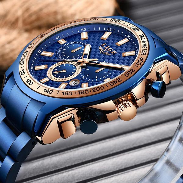 wristwatches lige wrist watch men waterproof chronograph military army stainless steel male clock man sport watches 2021, Slivery;brown
wristwatches lige wrist watch men waterproof chronograph military army stainless steel male clock man sport watches 2021, Slivery;brown