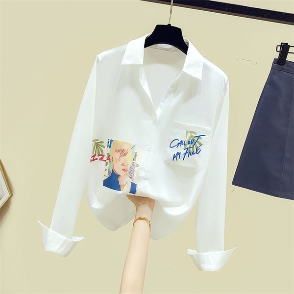 autumn fashion women's turn down collar long sleevese pocket print casual shirt ladies blouses shirts a3809 210519, White
autumn fashion women's turn down collar long sleevese pocket print casual shirt ladies blouses shirts a3809 210519, White