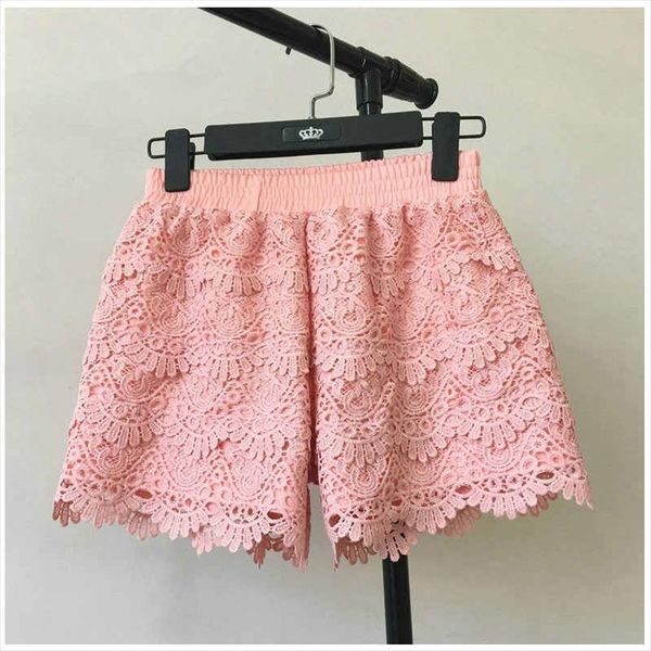 summer 8 colors hollow lace women shorts ants beach elastic high waist re2425, White;black
summer 8 colors hollow lace women shorts ants beach elastic high waist re2425, White;black