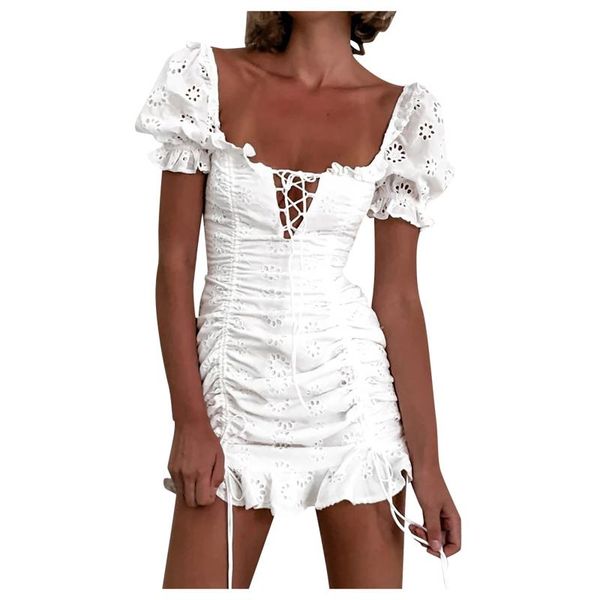 casual dresses dress jacquard ruffles vintage bodycon women summer ruched elegant white short sleeve ladies beach party 2021 #541, Black;gray
casual dresses dress jacquard ruffles vintage bodycon women summer ruched elegant white short sleeve ladies beach party 2021 #541, Black;gray