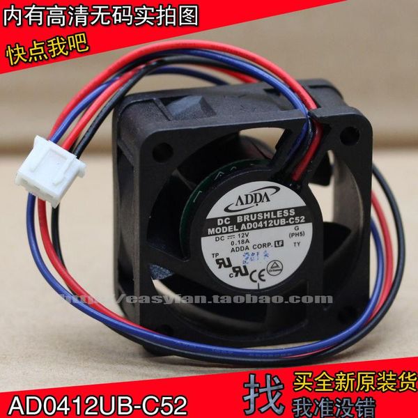 original adda ad0412ub-c52 4020 12v 0.18a 4cm three wire cooling fan 40x40x10mm cooler fans & coolings
original adda ad0412ub-c52 4020 12v 0.18a 4cm three wire cooling fan 40x40x10mm cooler fans & coolings