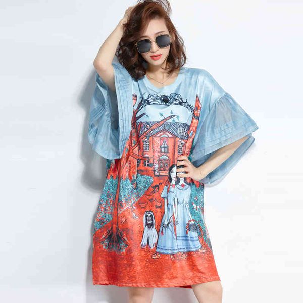 prepy style mini female dress standard neck-neck of the cartoon print plus size petal manga dressed for woman summer n9nn, Black;gray
prepy style mini female dress standard neck-neck of the cartoon print plus size petal manga dressed for woman summer n9nn, Black;gray