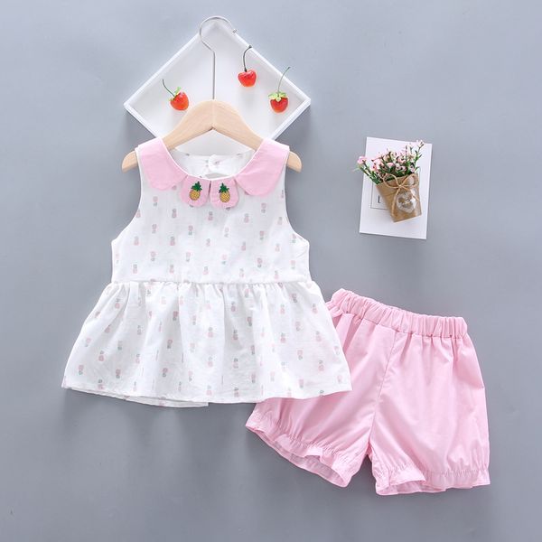2021 summer girl clothing children short sleeve clothes girl suit cute print vest + shorts 2 pieces baby girl sets, White
2021 summer girl clothing children short sleeve clothes girl suit cute print vest + shorts 2 pieces baby girl sets, White