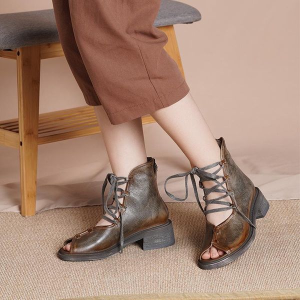 boots women leather sandals peep toe summer shoes for gray retro ankle genuine lady low heels handmade, Black
boots women leather sandals peep toe summer shoes for gray retro ankle genuine lady low heels handmade, Black