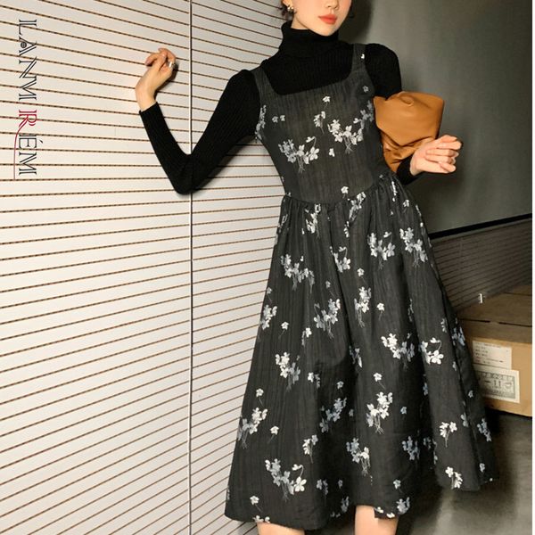spring temperament spaghetti strap floral pattern flare waist streetwear knee-length black dress for women 2a3173 210507, Black;gray
spring temperament spaghetti strap floral pattern flare waist streetwear knee-length black dress for women 2a3173 210507, Black;gray
