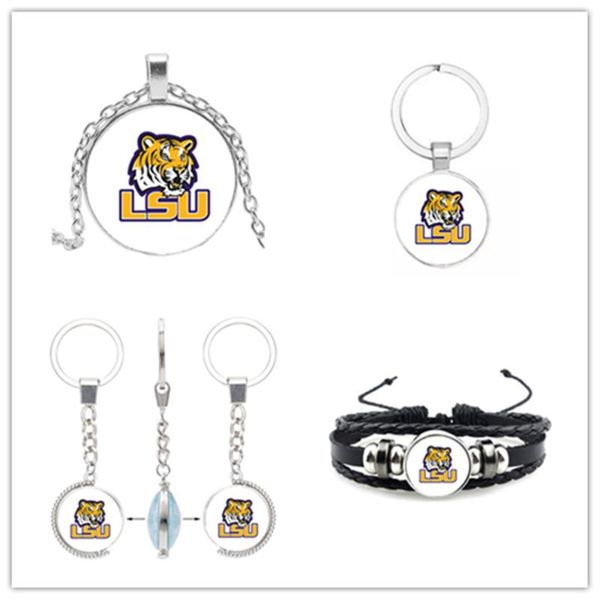 charm bracelets lsu charms tigers keychains university sport bracelet football necklace diy jewelry for man woman fans, Golden;silver
charm bracelets lsu charms tigers keychains university sport bracelet football necklace diy jewelry for man woman fans, Golden;silver