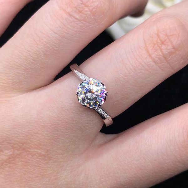 cluster rings sparking 1ct 6.5mm d vvs1 moissanite diamond engagement ring solid 18k white gold jewelry for women au750 wedding, Golden;silver
cluster rings sparking 1ct 6.5mm d vvs1 moissanite diamond engagement ring solid 18k white gold jewelry for women au750 wedding, Golden;silver