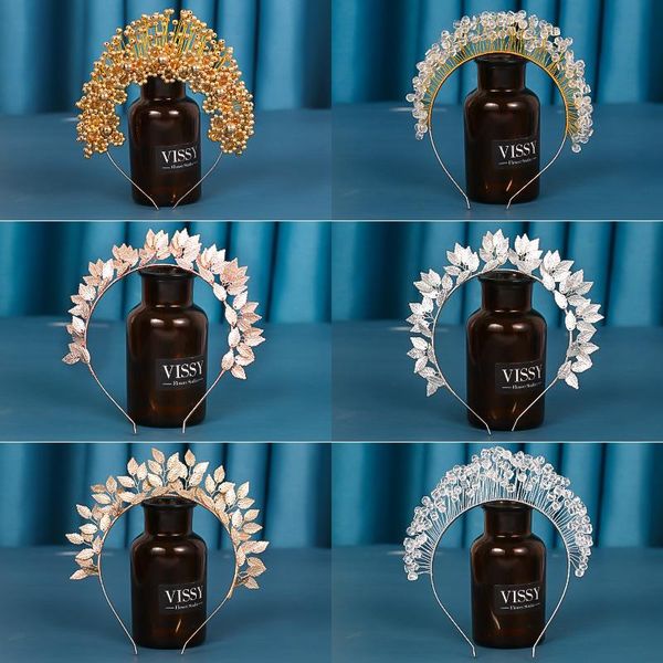 hair clips & barrettes silver color gold leaves crystal handmade hairband women headpiece wedding bride jewelry pearl headband accessories, Golden;silver
hair clips & barrettes silver color gold leaves crystal handmade hairband women headpiece wedding bride jewelry pearl headband accessories, Golden;silver