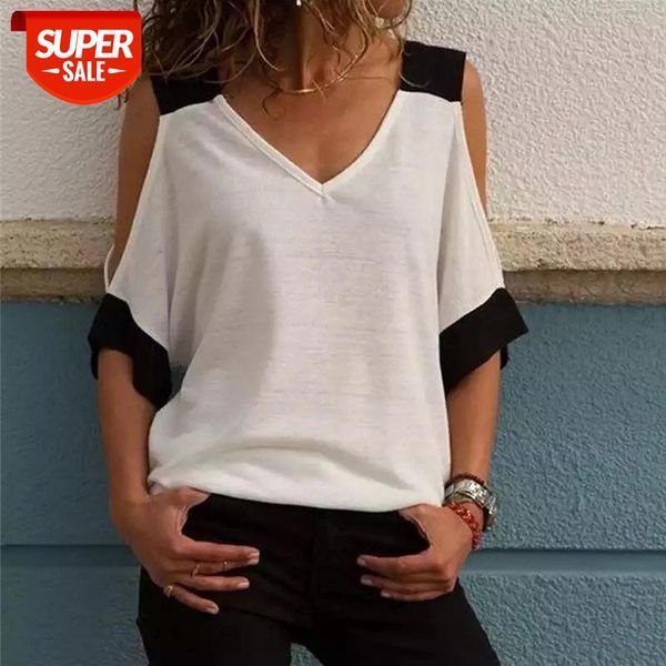 women's patchwork cold shoulder t-shirt 5xl plus size v-neck half sleeve female tee shirt summer casual t shirt for women #ke4b, White
women's patchwork cold shoulder t-shirt 5xl plus size v-neck half sleeve female tee shirt summer casual t shirt for women #ke4b, White