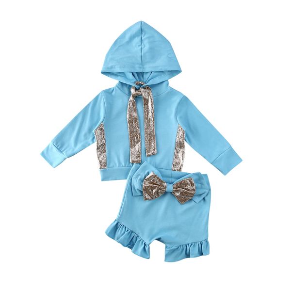 spring 2pcs toddler baby girl clothes sets 0-4y long sleeve hoodie blue bow shorts pants outfits, White
spring 2pcs toddler baby girl clothes sets 0-4y long sleeve hoodie blue bow shorts pants outfits, White