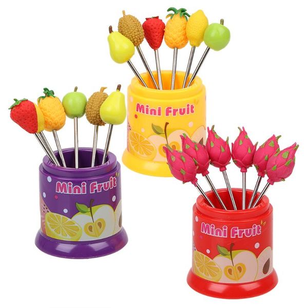 forks fruit pattern fork 6pcs/set creative stainless steel kitchen accessories tableware snack cake dessert
forks fruit pattern fork 6pcs/set creative stainless steel kitchen accessories tableware snack cake dessert