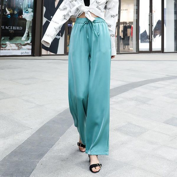 women's pants & capris wide legged for women fashion summer casual high waist long trousers solid color silky elegant loose office lady, Black;white
women's pants & capris wide legged for women fashion summer casual high waist long trousers solid color silky elegant loose office lady, Black;white