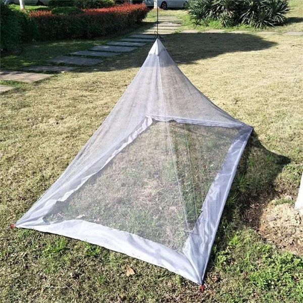 summer triangle insect mosquito proof mesh camping outdoor net tent for encampment camp bivouac u3
