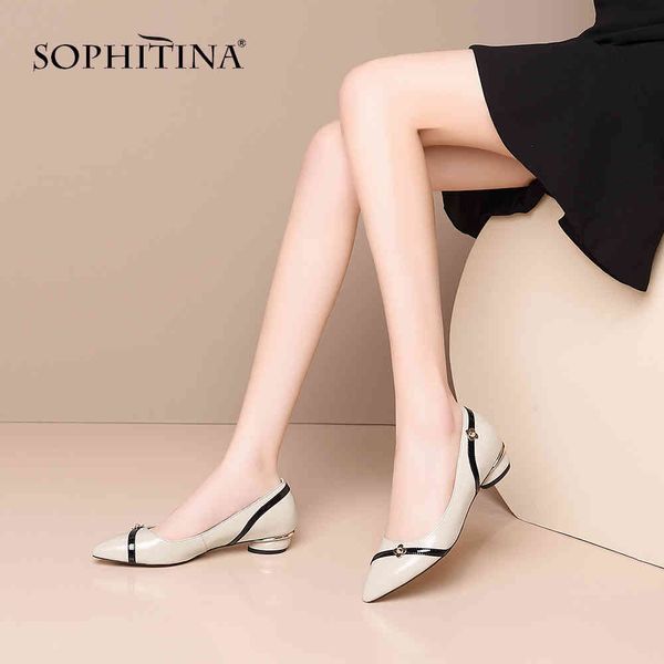 sophitina office pumps women fashion everyday wild low heels shallow pumps classics lazy casual women's shoes so505 210513, Black
sophitina office pumps women fashion everyday wild low heels shallow pumps classics lazy casual women's shoes so505 210513, Black